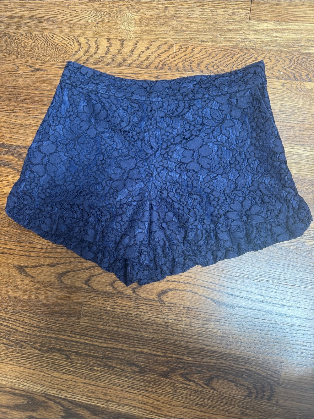 Draper James Navy Lace Shorts